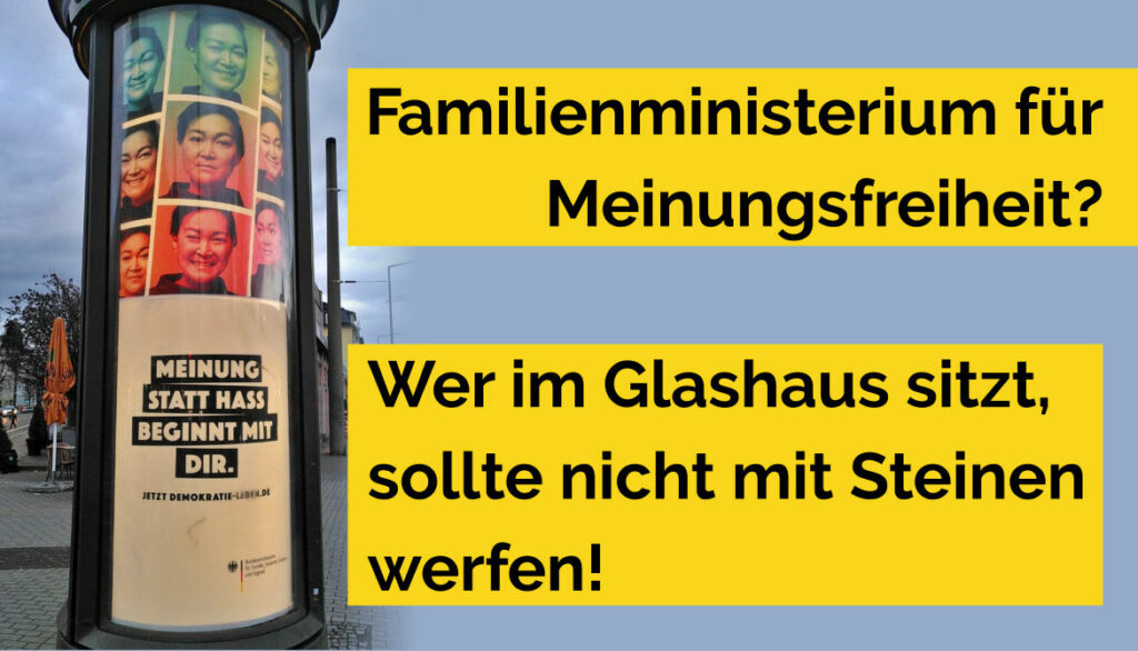Blanker Zynismus: Kampagne "Demokratie leben!" des Familienministeriums