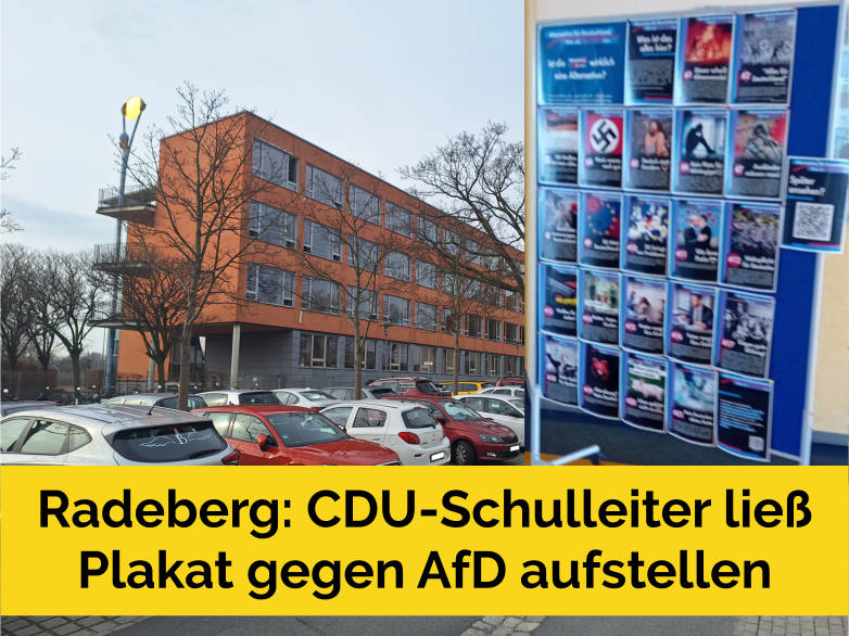 Radeberg: CDU-Schulleiter ließ Pakat gegen AfD aufstellen