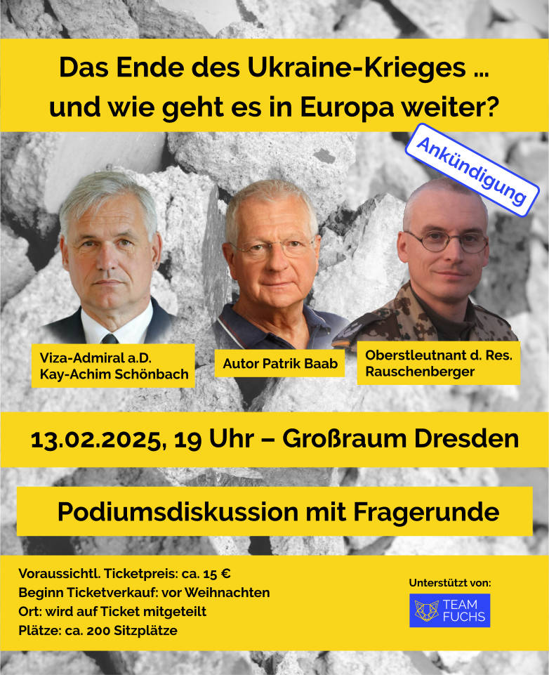 Podiumsdiskussion: Das Ende des Ukraine-Krieges ... und wie geht es in Europa weiter?