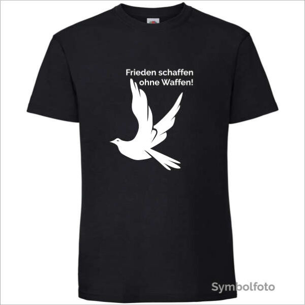 T-Shirt "Frieden schaffen ohne Waffen" Herren schwarz