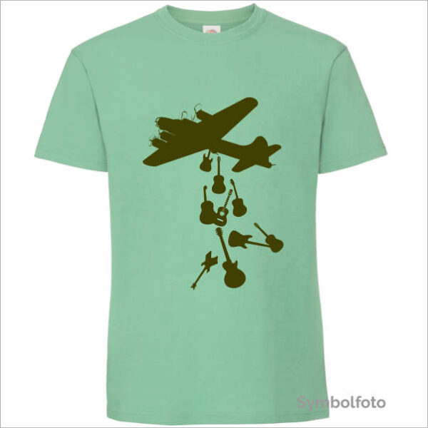 T-Shirt "Gitarrenbomber" Herren grün