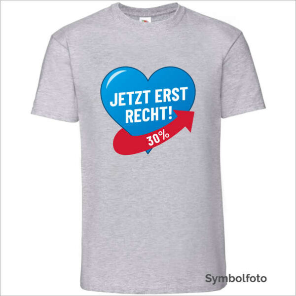 T-Shirt "Jetzt erst recht" Herren (grau)