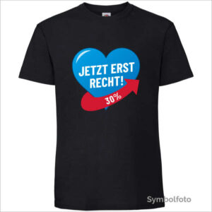 T-Shirt "Jetzt erst recht" Herren (schwarz)