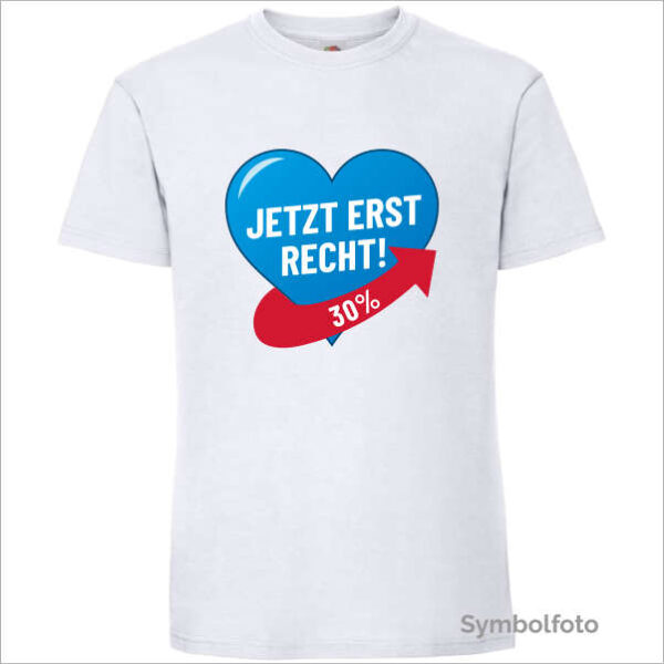 T-Shirt "Jetzt erst recht" Herren (weiß)