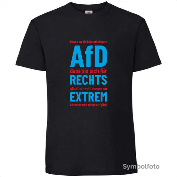 T-Shirt "AfD rechtsstaatlich extrem" Herren (schwarz)
