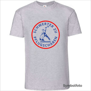 T-Shirt "Schwerter zu Pflugscharen" Herren (grau)