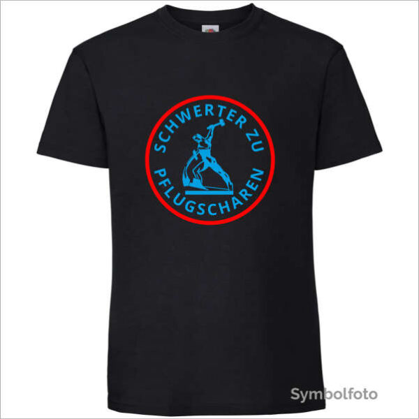 T-Shirt "Schwerter zu Pflugscharen" Herren (schwarz)