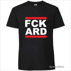 T-Shirt "FCK ARD" für Herren in schwarz