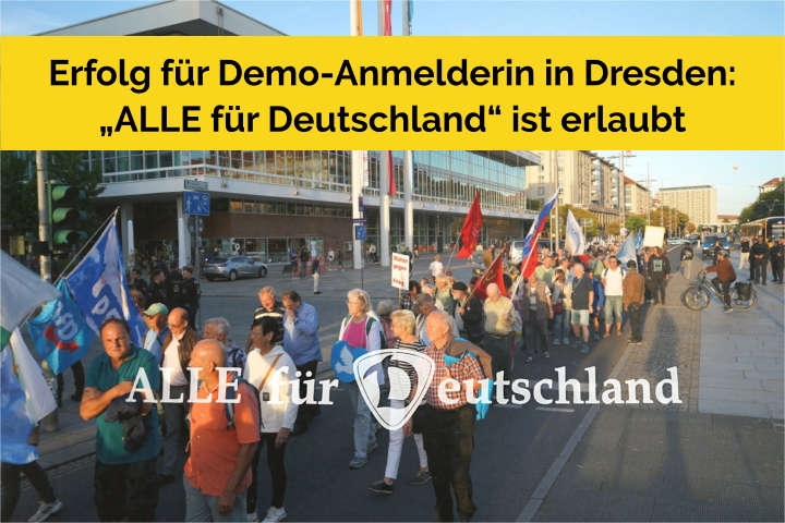 "ALLE für Deutschland" ist legal