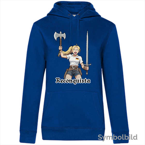 Hoodie "Reconquista" Damen (blau)