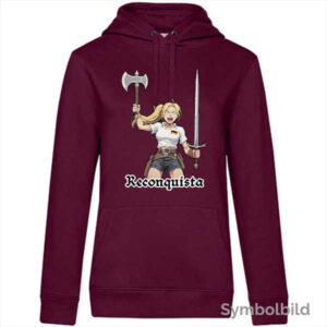 Hoodie "Reconquista" Damen (weinrot)