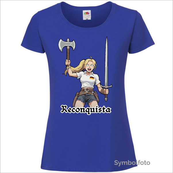 T-Shirt "Reconquista" Damen (blau)