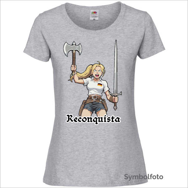 T-Shirt "Reconquista" Damen (grau)