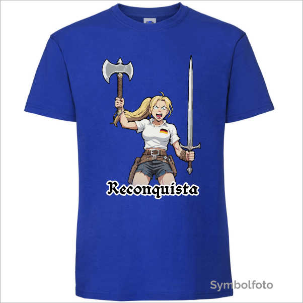 T-Shirt "Reconquista" Herren (blau)