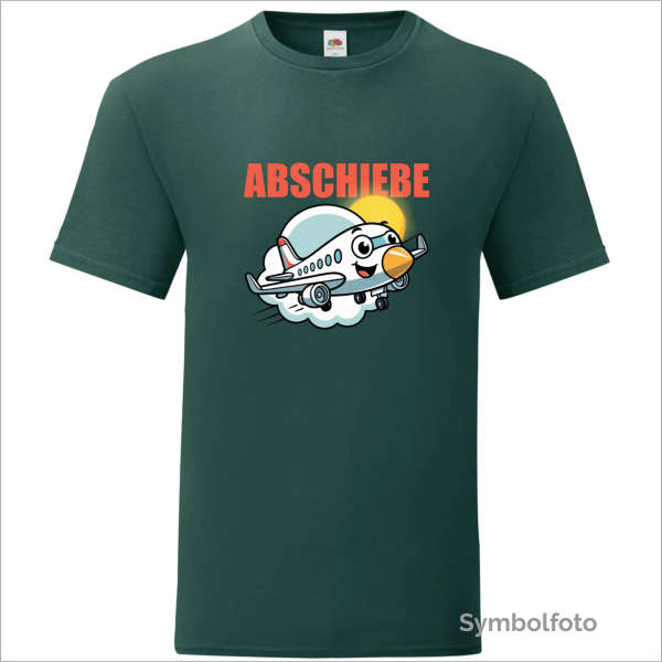 T-Shirt "Abschiebeflieger" für Männer in grün