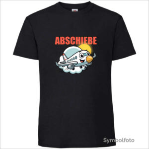 T-Shirt "Abschiebeflieger" für Männer in schwarz
