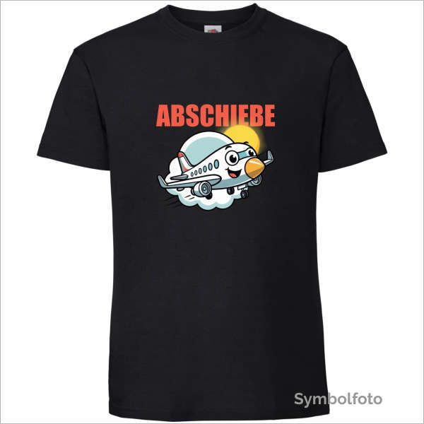 T-Shirt "Abschiebeflieger" für Männer in schwarz
