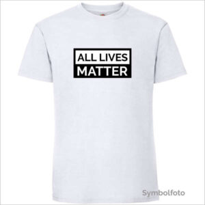 T-Shirt "ALL LIVES MATTER" für Herren in weiß